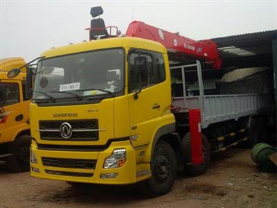 Xe tải Dongfeng 4 chân gắn cẩu ATOM1205